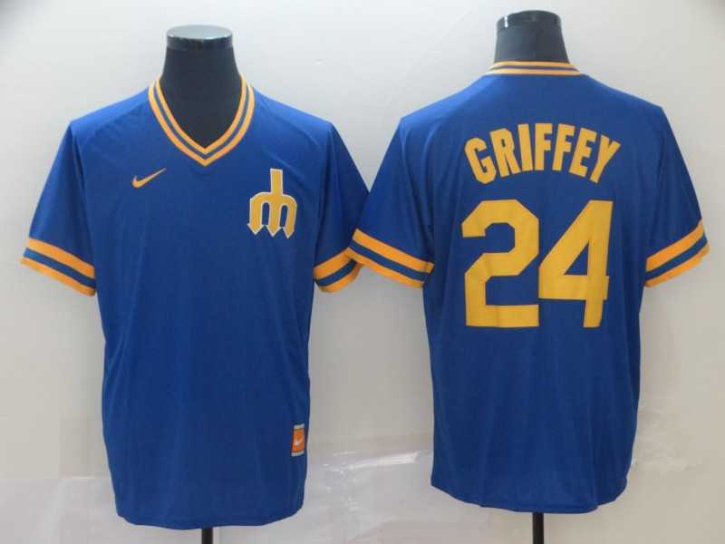 Mariners 24 Ken Griffey Jr. Blue Throwback Jerseys,We sell and wholesale Mariners 24 Ken Griffey Jr. Blue Throwback Jerseys on line form chian!